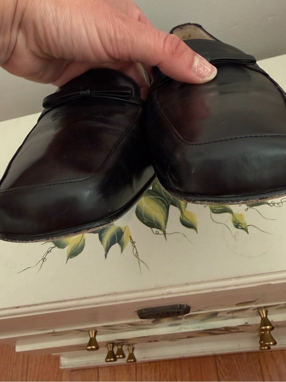 Coach Black Leather Loafers - Picture 8 of 9